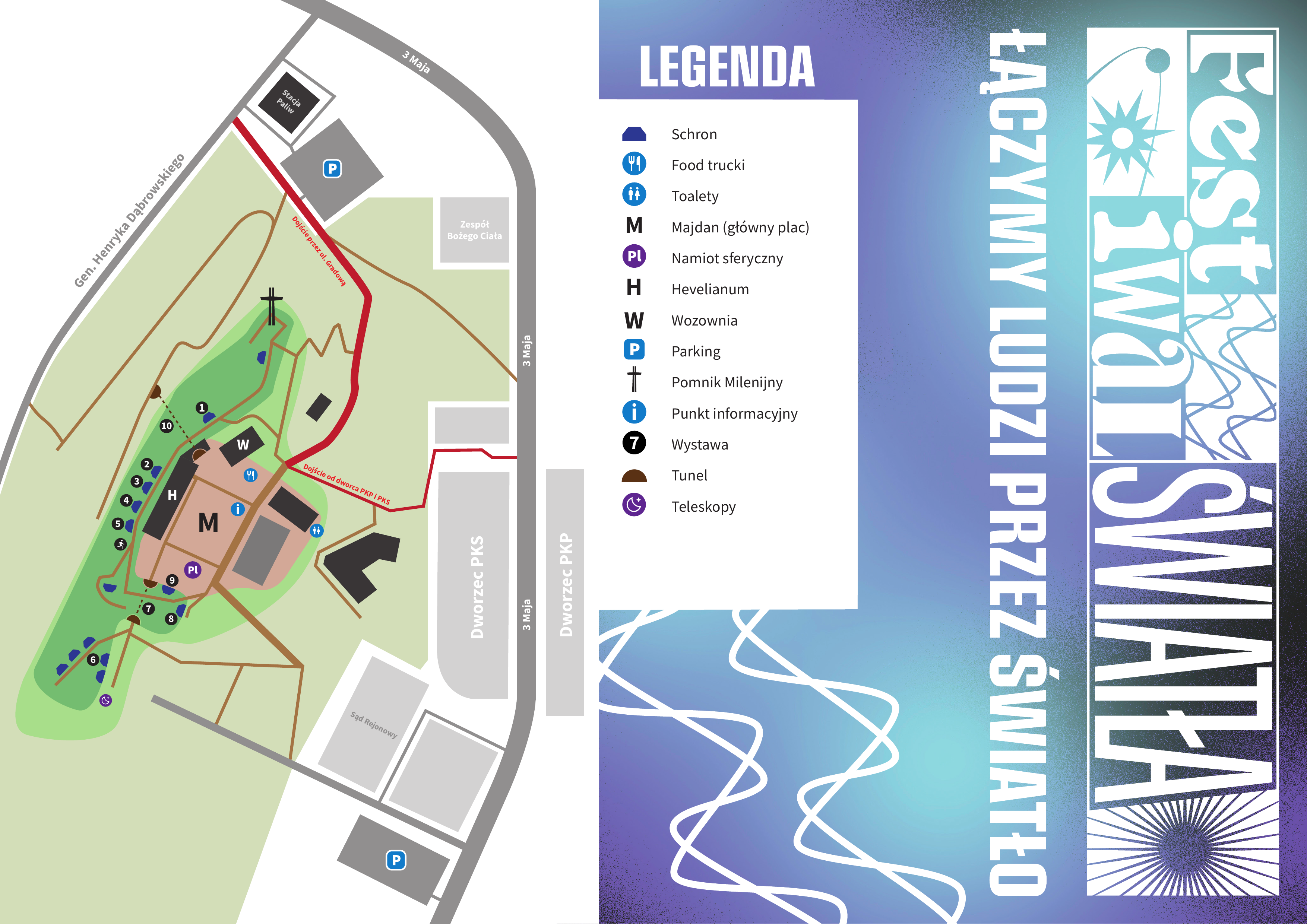 Map of the Festiwal (in PL)